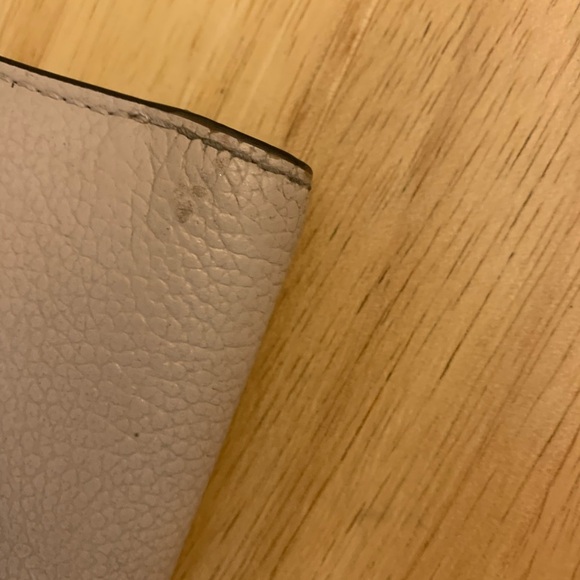 Michael Kors Cream Clutch Sleek Leather Double Zip Wristlet - Picture 8 of 9